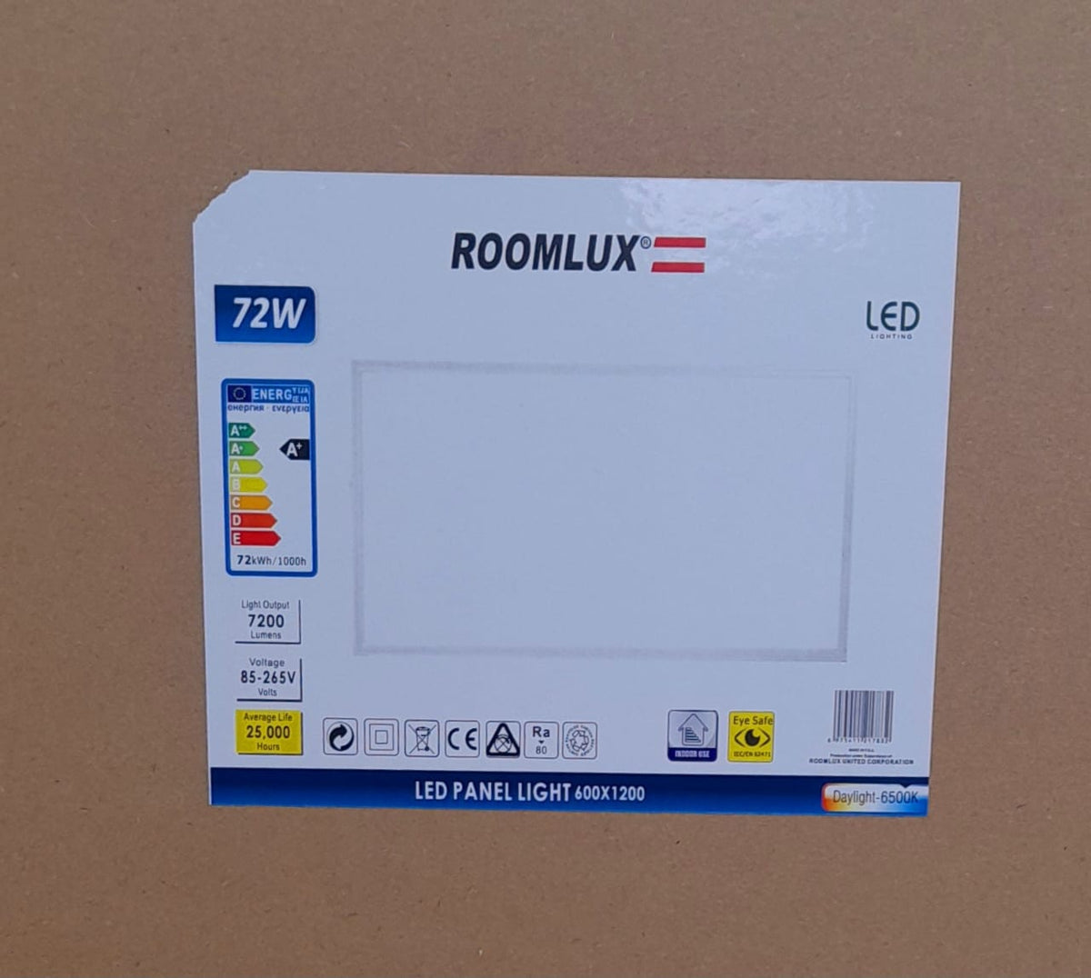 ROOMLUX Panel Light 2' X 4' Ceiling LED 72W 6500K with Ballast