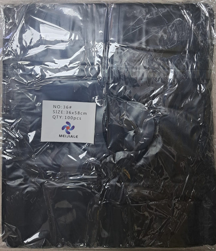 Plastic Bag Black 36CMX58CM 100PCS Pk