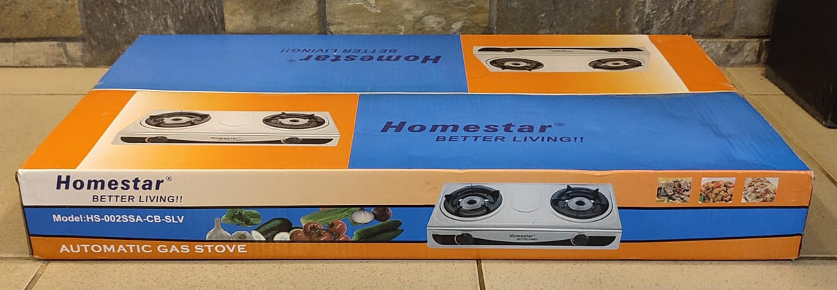 HOMESTAR Stove 2 Burner Home Star HS-002SSA-CB-SLV Table Model