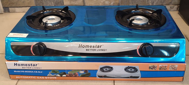 HOMESTAR Stove 2 Burner Home Star HS-002SSA-CB-SLV Table Model