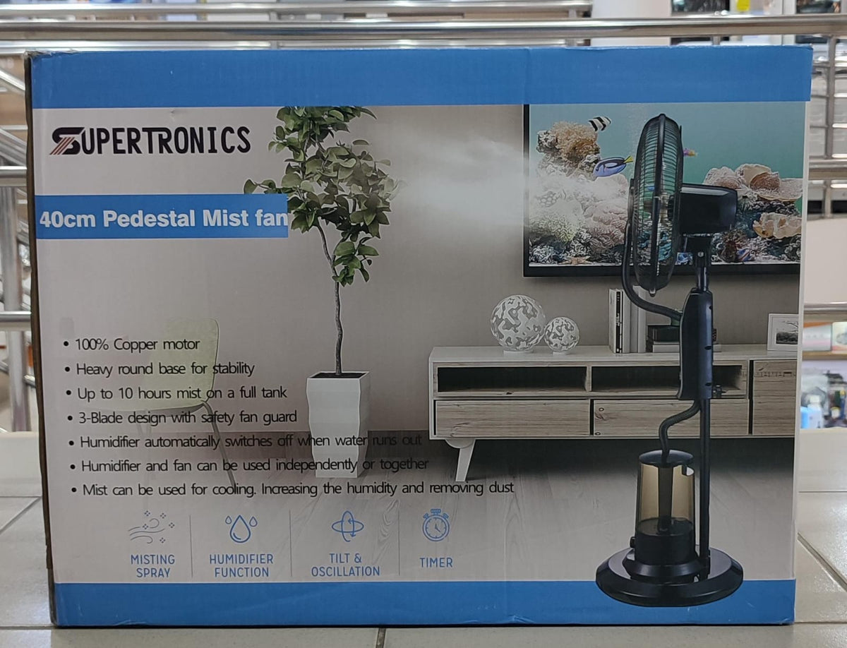 SUPERTRONICS Fan 16" Stand Mist LB-FS-40 Misting