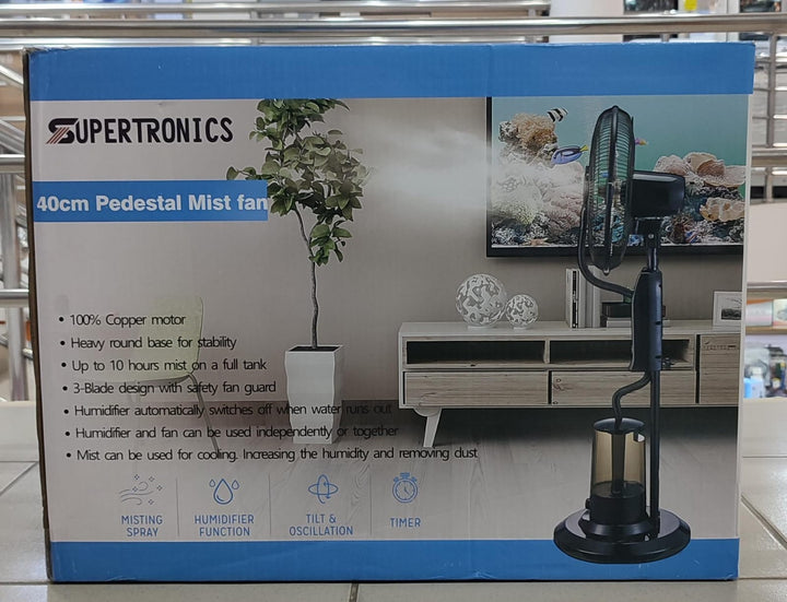 SUPERTRONICS Fan 16" Stand Mist LB-FS-40 Misting