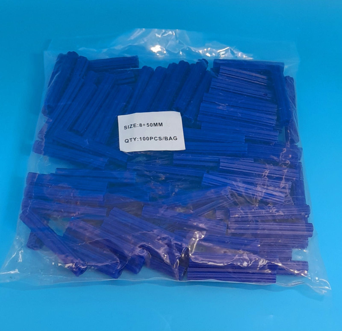 Wall Plug Blue 8 X 50MM 100PCS/BAG