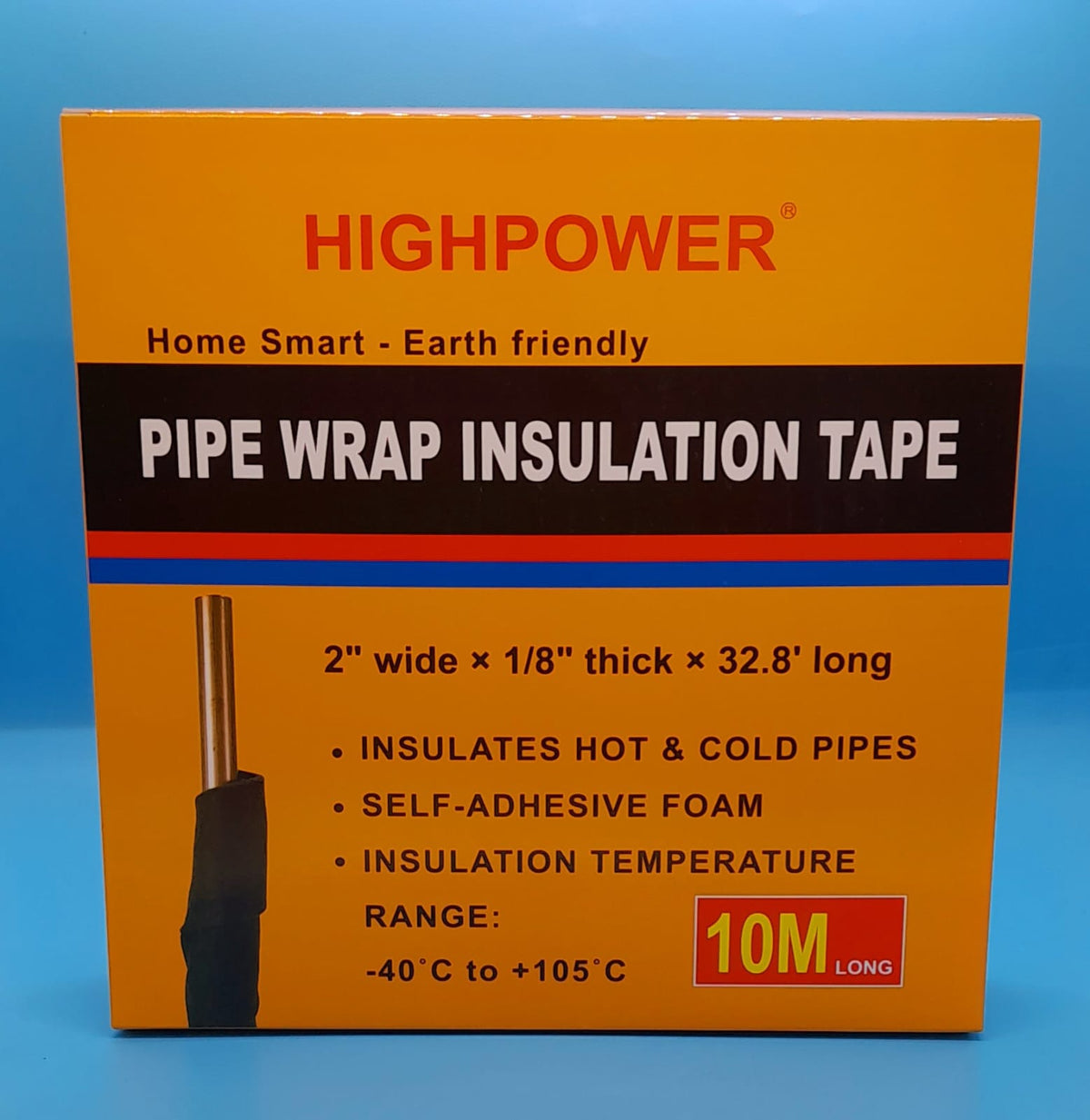 HIGH POWER Foam Tape Pipe Wrap Insulation Highpower HP1147 10M