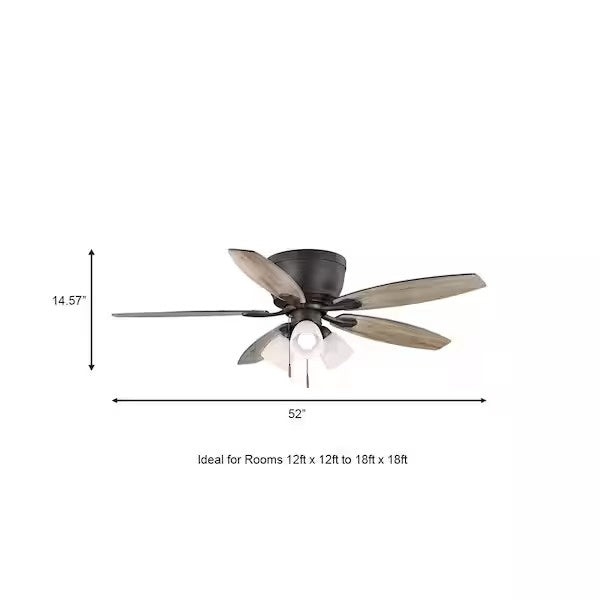 HAMPTON BAY Fan 52" Ceiling 1005 806 007 Sidlow