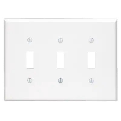LEVITON Switch Cover Toggle 3 Gang PJ3-W