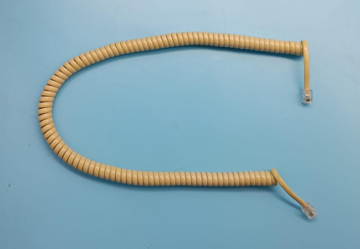 BLASTKING Telephone Ext Cord 12FT Coiled Ivory IT70-580I
