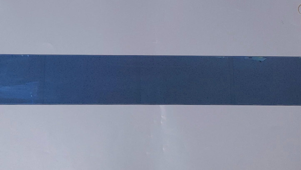 Louvres Glass 30" X 4" Blue Reflective