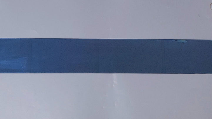Louvres Glass 30" X 4" Blue Reflective
