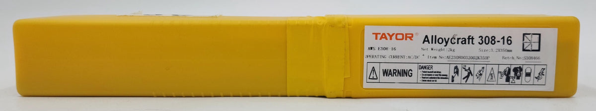 TAYOR Welding Rod #02 4.4LBS 3.2X350MM 2KG Alloycraft 308-16 AE23080032002K350P Stainless Steel