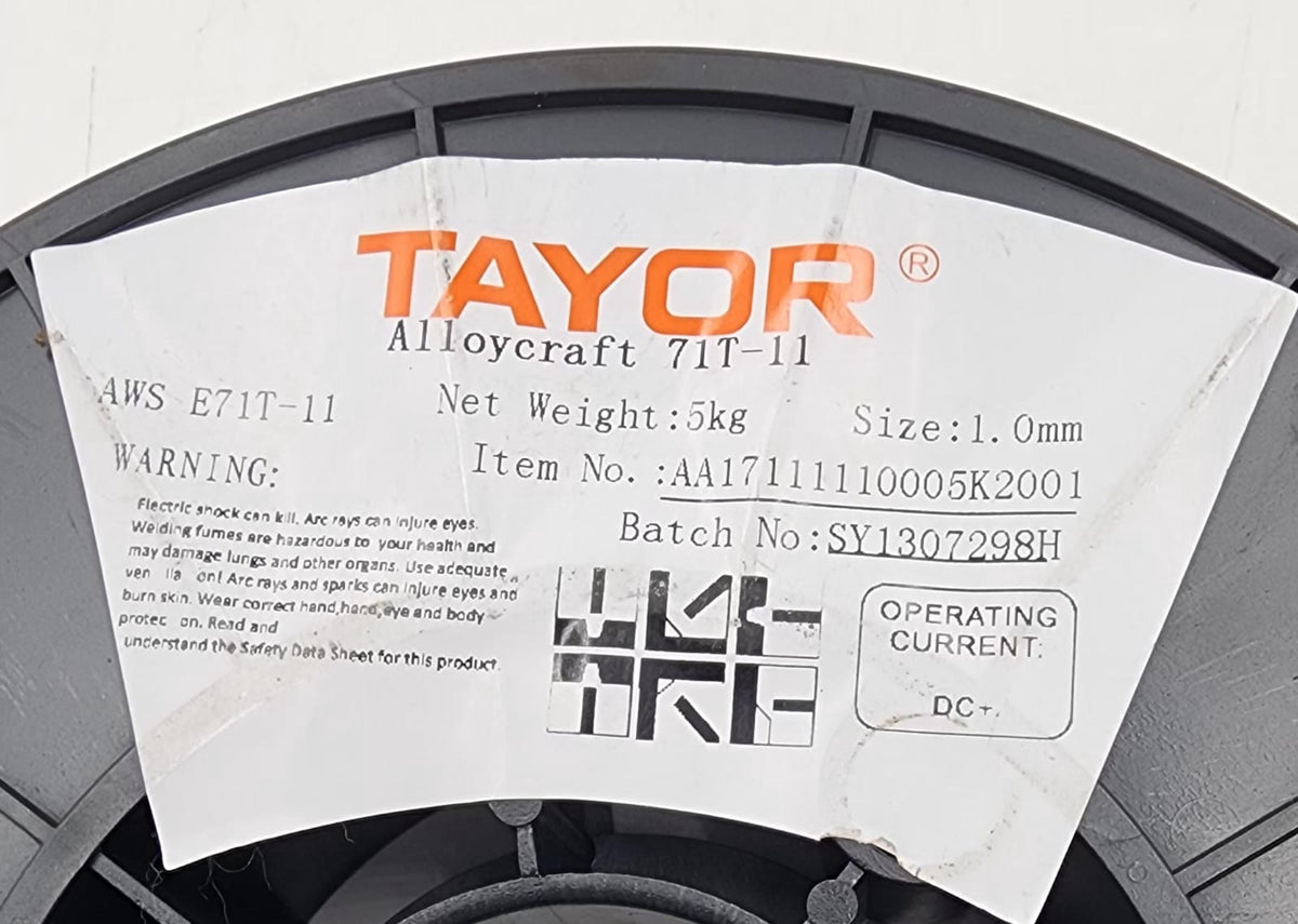TAYOR Welding FLUX-CORED Wire 1.0MM 5KG Alloycraft 71T-11 Silver AA17111110005K2001