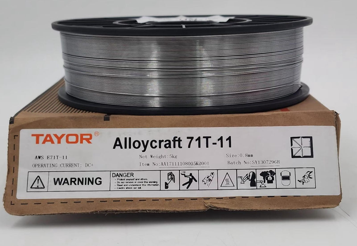 TAYOR Welding FLUX-CORED Wire 0.8MM 5KG Alloycraft 71T-11 Silver AA17111108005K2001