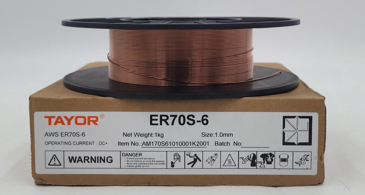 TAYOR Welding FLUX-CORED Wire 1.0MM 1KG ER70S-6 Copper AM170S61010001K2001