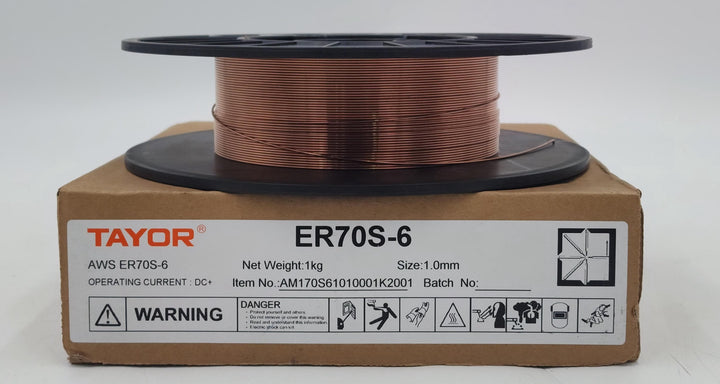 TAYOR Welding FLUX-CORED Wire 1.0MM 1KG ER70S-6 Copper AM170S61010001K2001