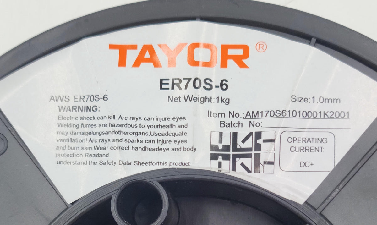 TAYOR Welding FLUX-CORED Wire 1.0MM 1KG ER70S-6 Copper AM170S61010001K2001