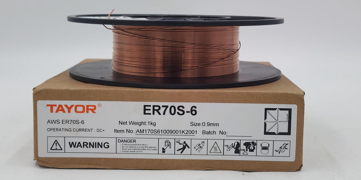 TAYOR Welding FLUX-CORED Wire 0.9MM 1KG ER70S-6 Copper AM170S61009001K2001