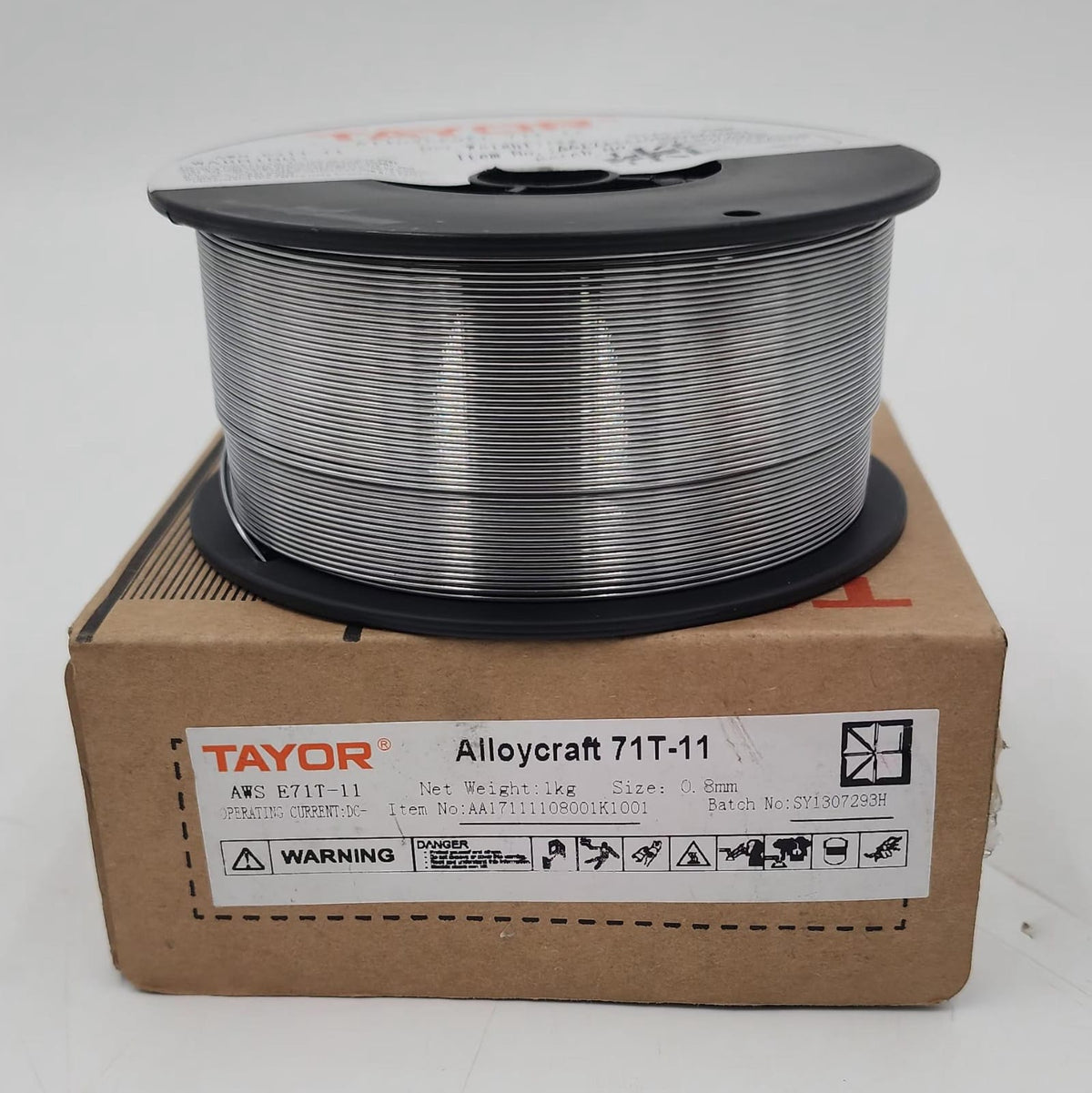 TAYOR Welding FLUX-CORED Wire 0.8MM 1KG Alloycraft 71T-11 Silver AA17111108001K1001
