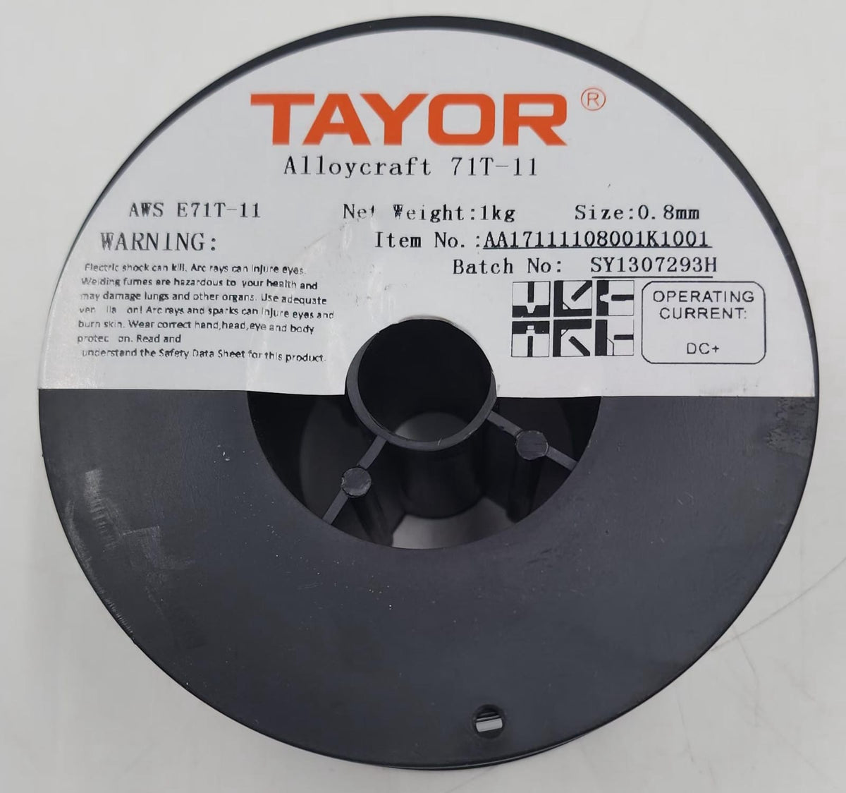TAYOR Welding FLUX-CORED Wire 0.8MM 1KG Alloycraft 71T-11 Silver AA17111108001K1001