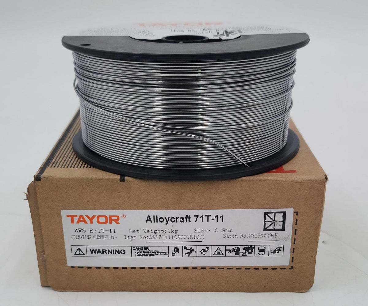 TAYOR Welding FLUX-CORED Wire 0.9MM 1KG Alloycraft 71T-11 Silver AA17111109001K1001