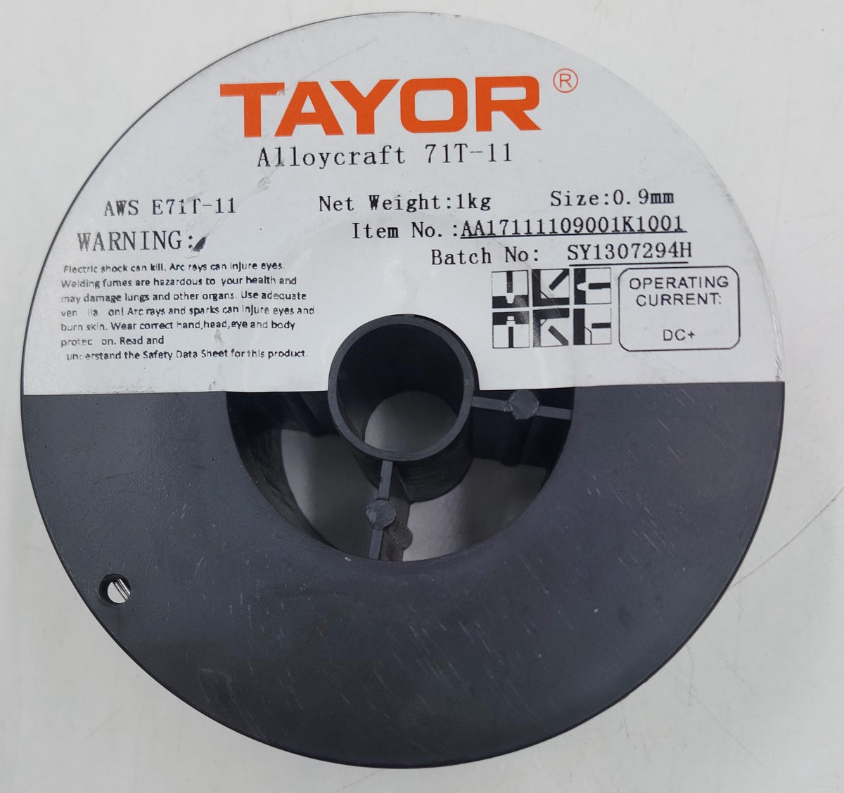 TAYOR Welding FLUX-CORED Wire 0.9MM 1KG Alloycraft 71T-11 Silver AA17111109001K1001