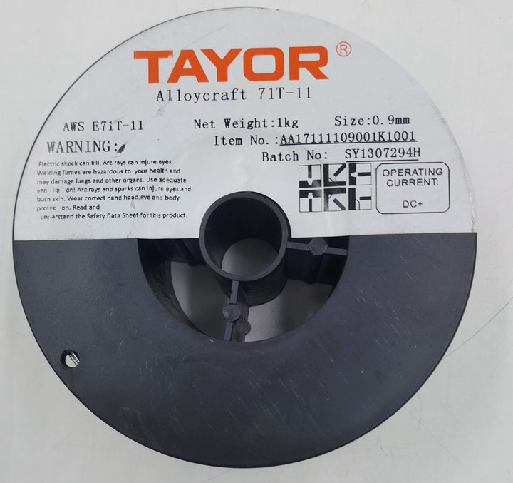 TAYOR Welding FLUX-CORED Wire 0.9MM 1KG Alloycraft 71T-11 Silver AA17111109001K1001