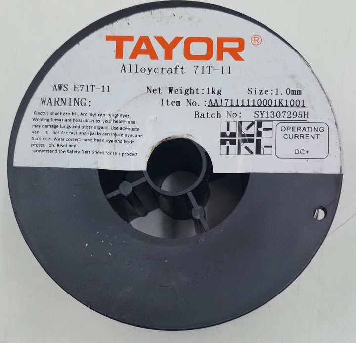 TAYOR Welding FLUX-CORED Wire 1.0MM 1KG Alloycraft 71T-11 Silver AA17111110001K1001