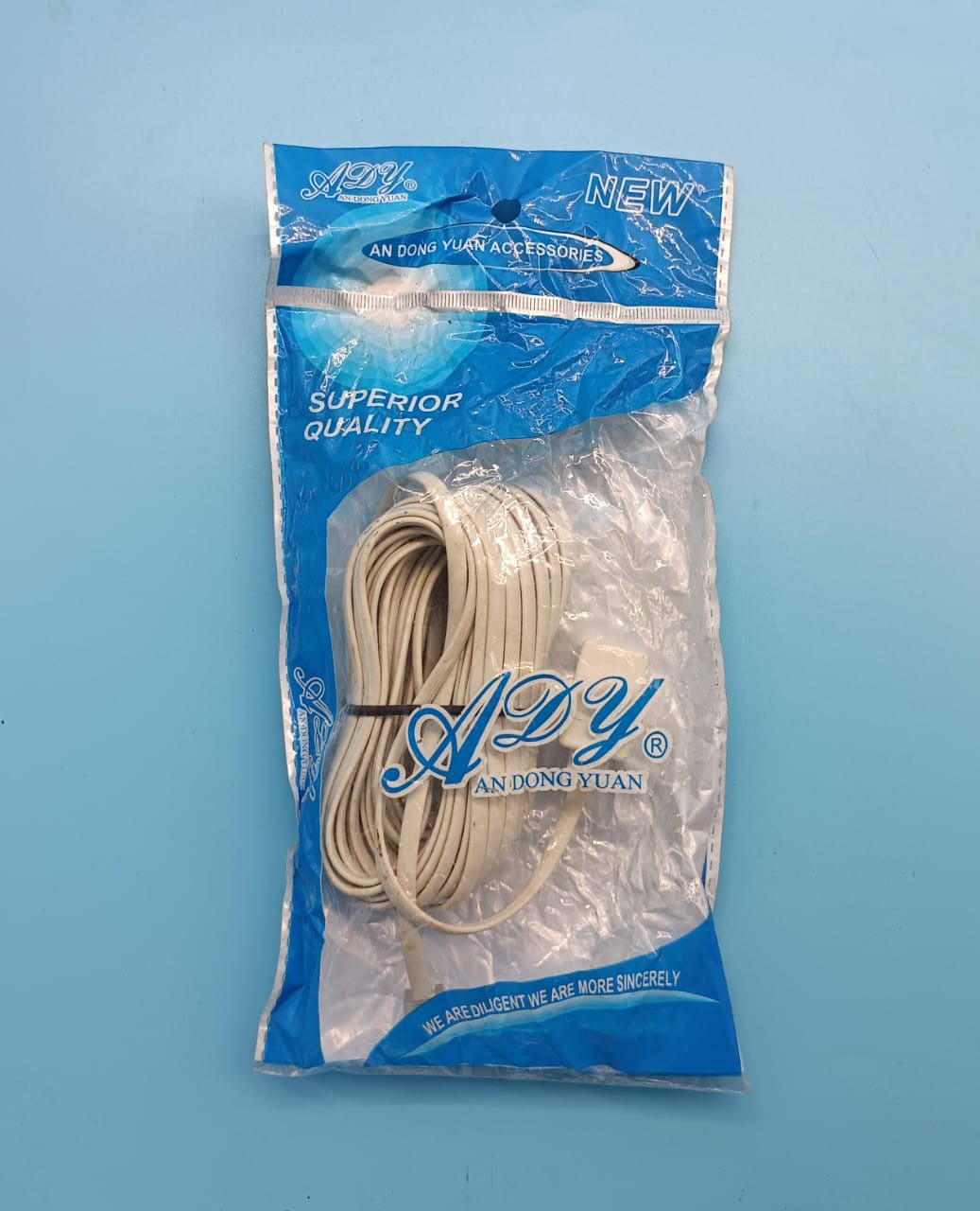 Telephone Extension Cord 25FT Ady 1 Male to 1 Female