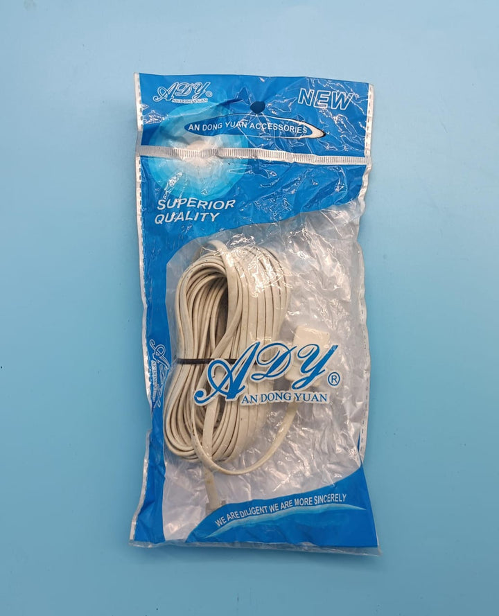 Telephone Extension Cord 25FT Ady 1 Male to 1 Female