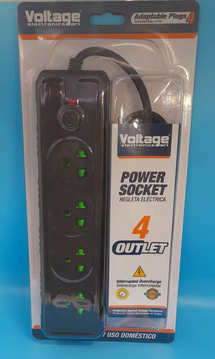 VOLTAGE Power Socket 4 Outlet GTB-02