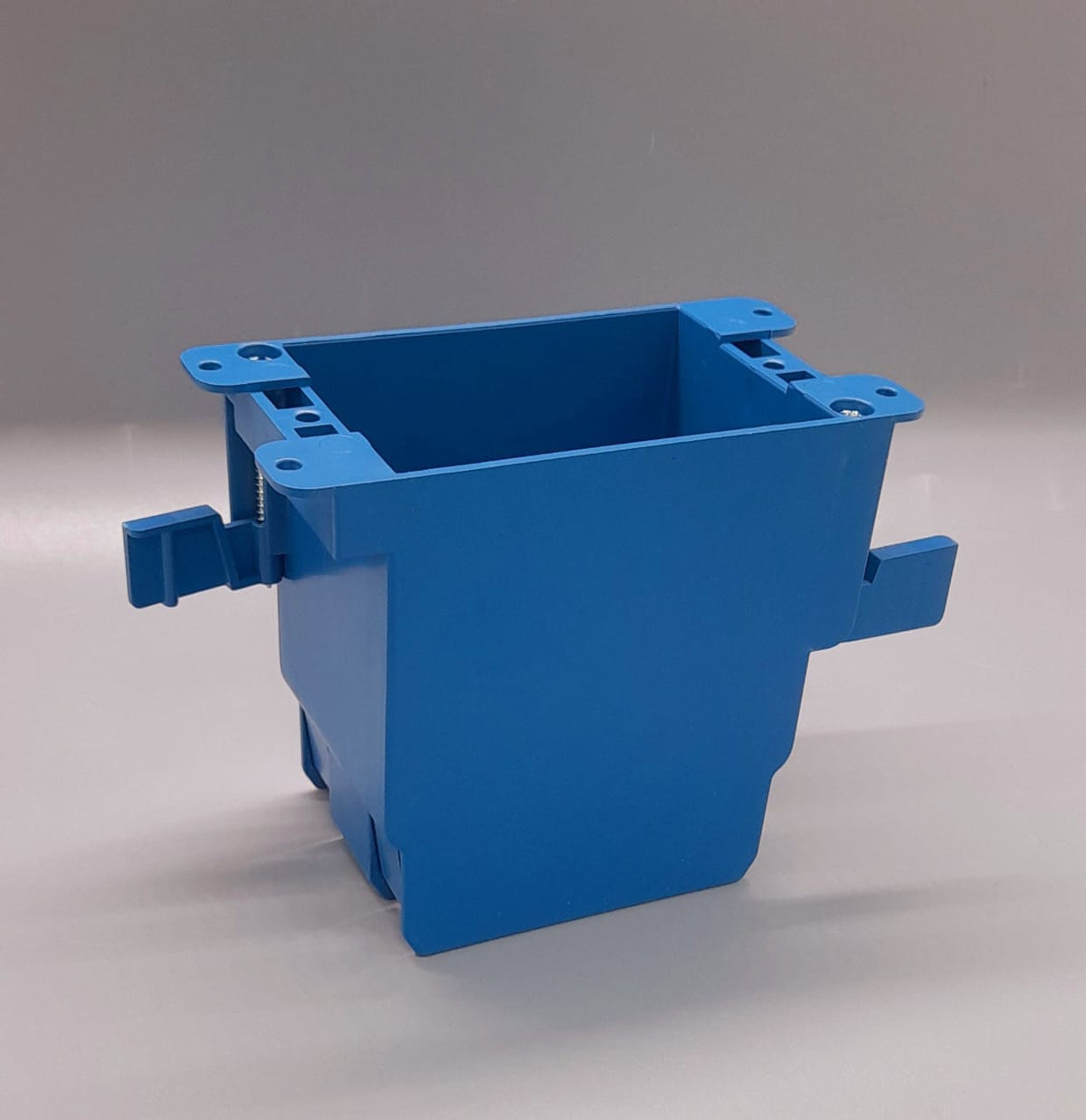 Base PVC Blue 1 Gang Flanged with Wing Flap