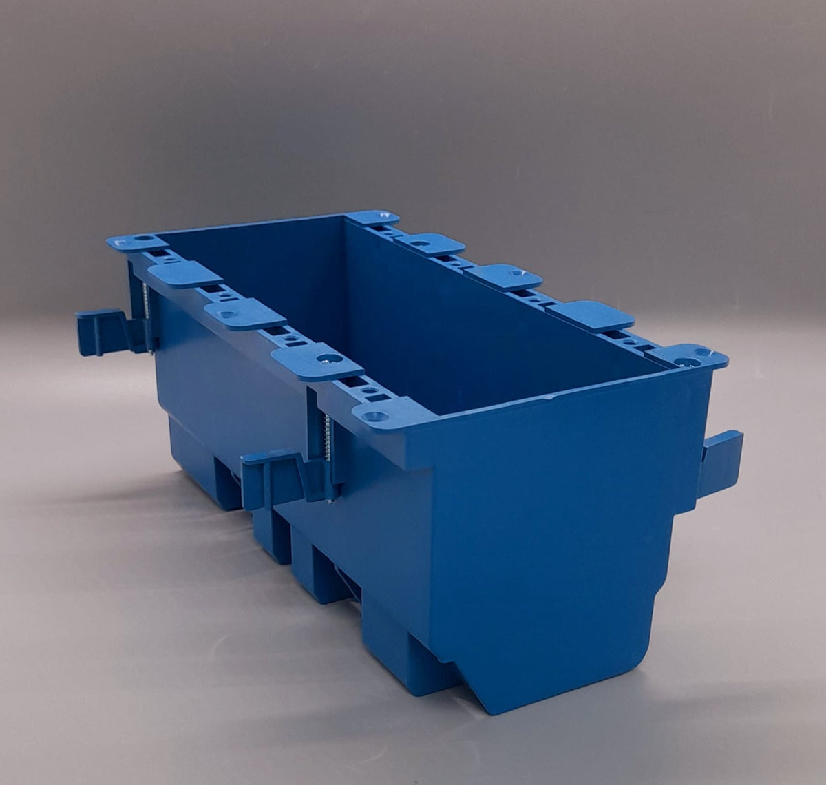 Base PVC Blue 4 Gang Flanged with Wing Flap