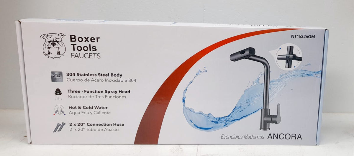 BOXER Kitchen Faucet Flexable Pull Out Tool NT16326GM Grey