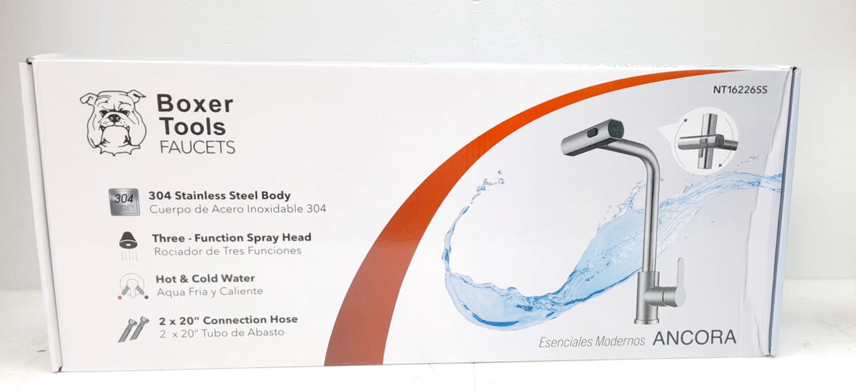BOXER Kitchen Faucet Flexable Pull Out Tool NT16226SS Silver