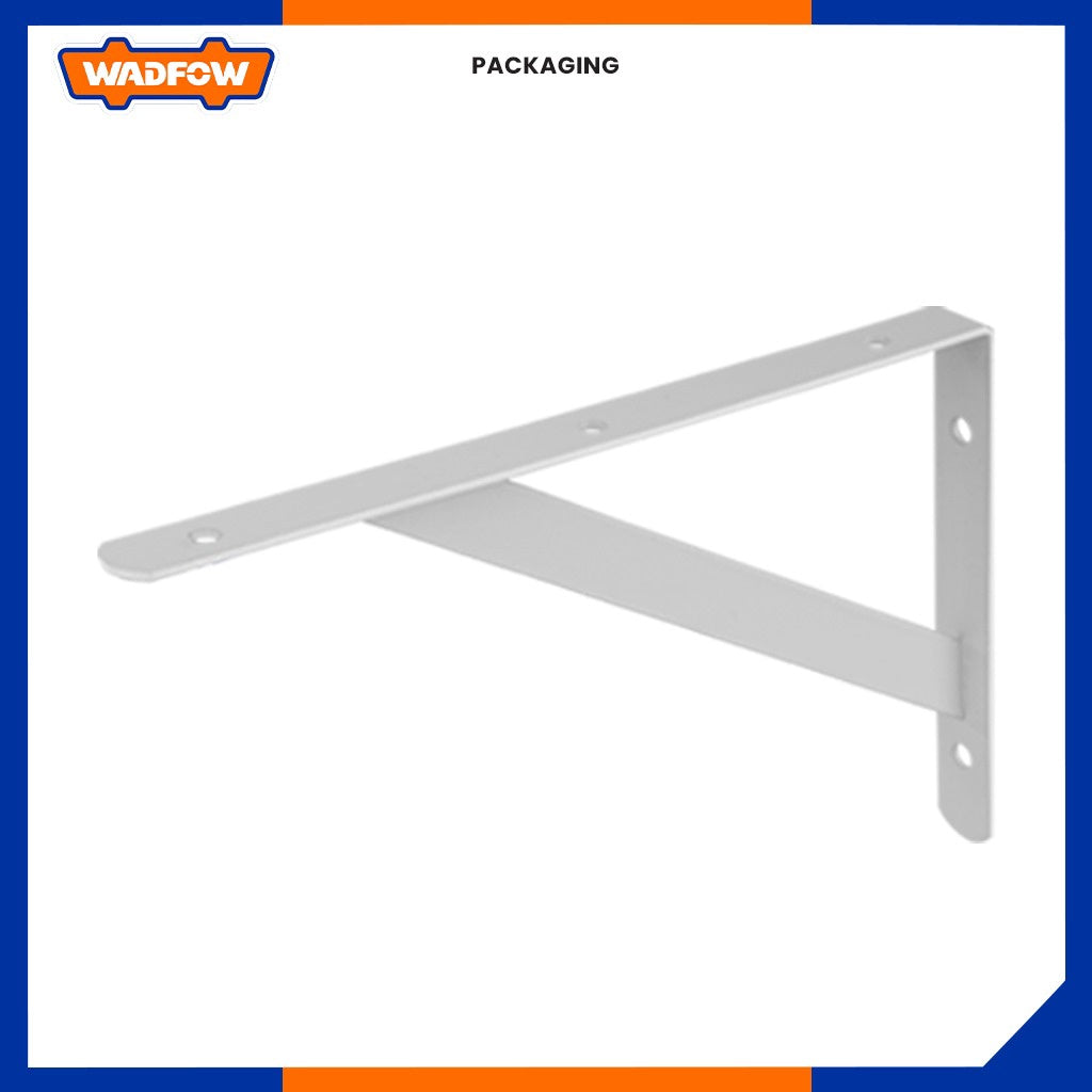 WADFOW Shelf Bracket White WZJ3340 10X16 3MM Heavy Sold Each