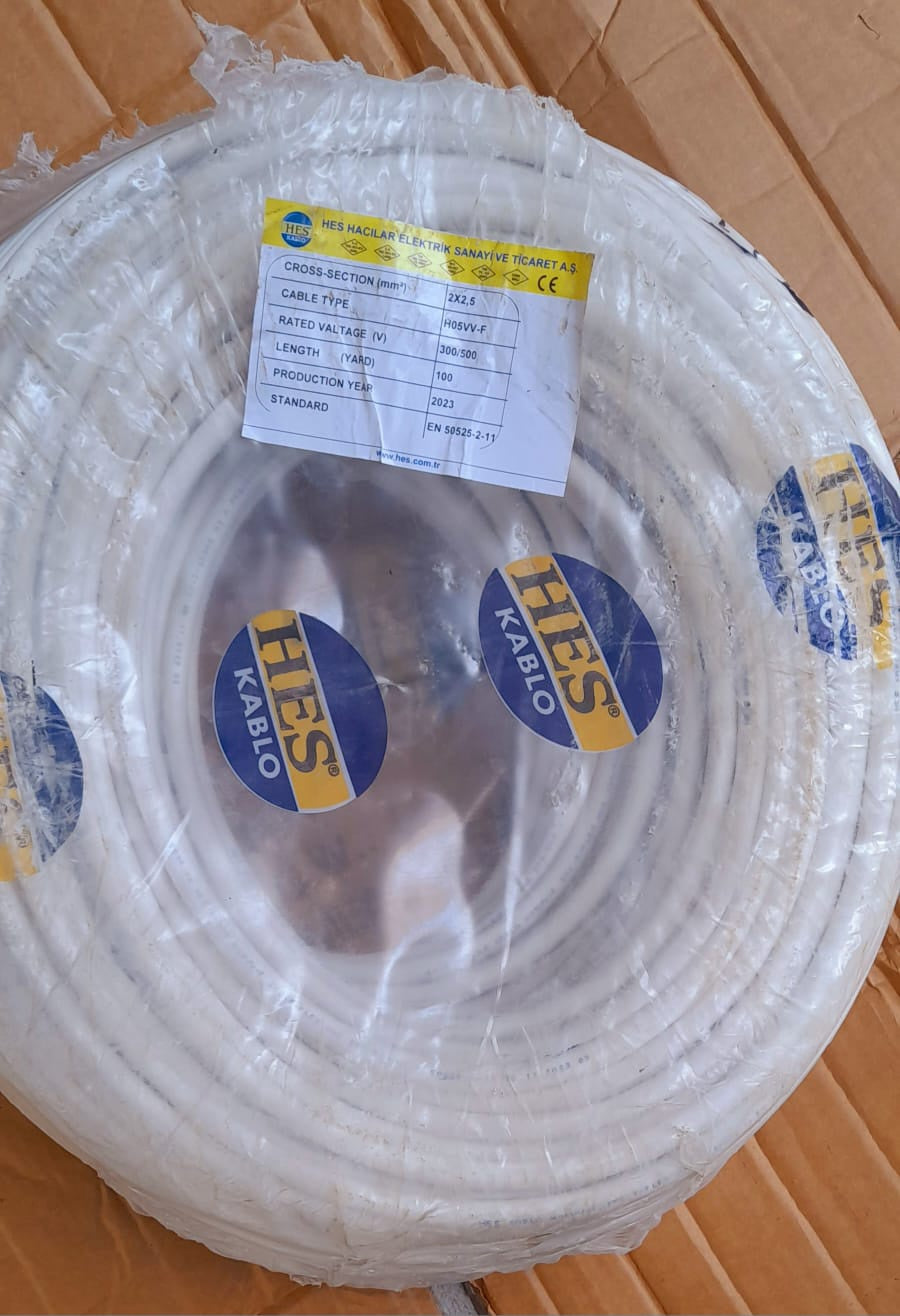 HES Cable 2.5MM 2C Round Flex Turkey Roll