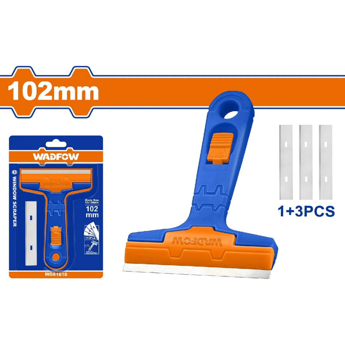 WADFOW Window Scraper 102MM WGS1618