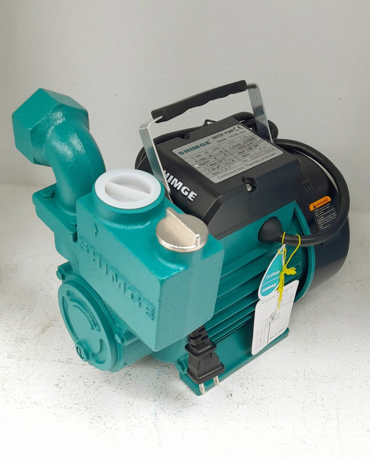 SHIMGE Water Pump 1WZB-45A 115V 0.75HP