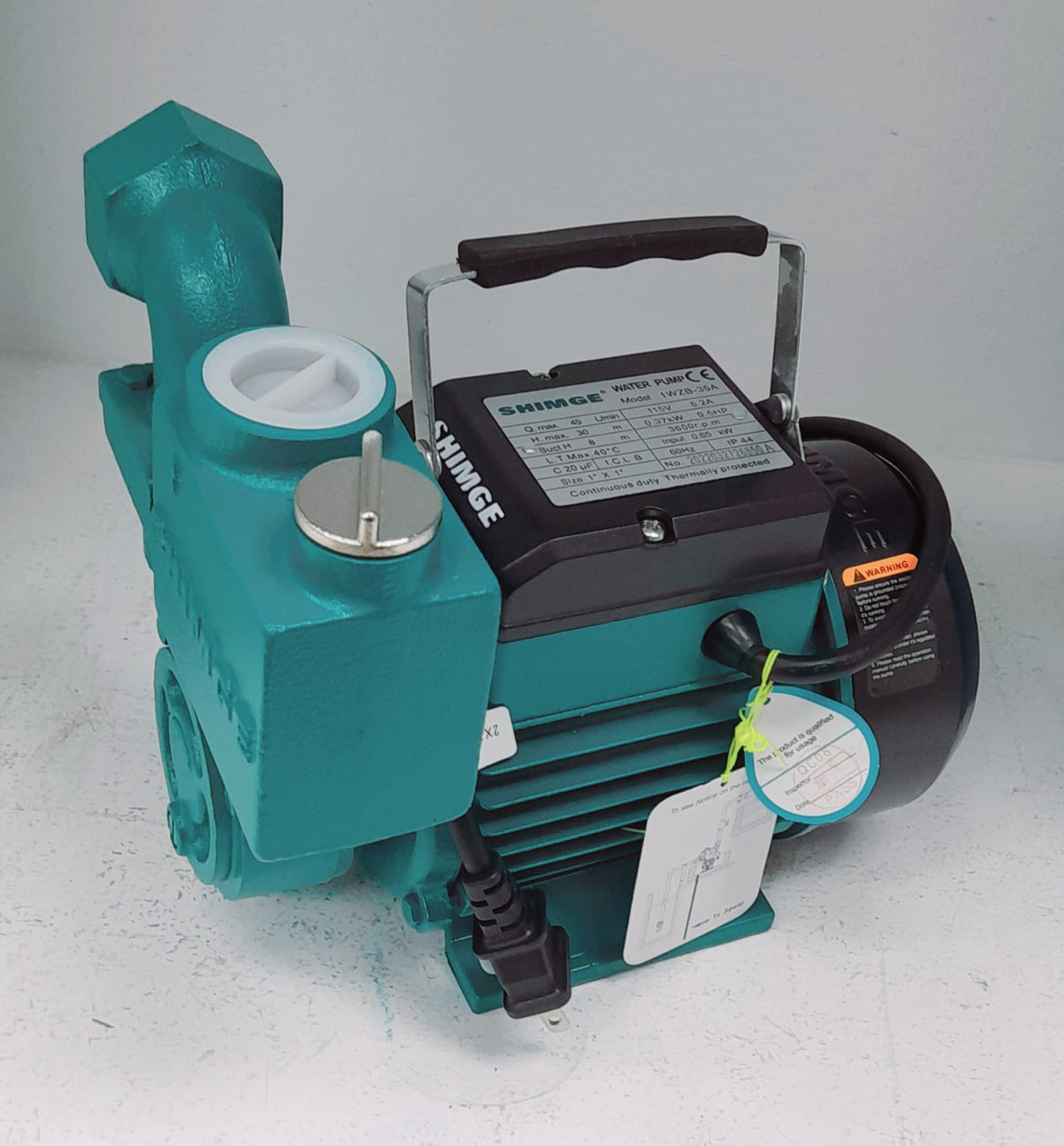 SHIMGE Water Pump 1WZB-35A 115V 0.5HP