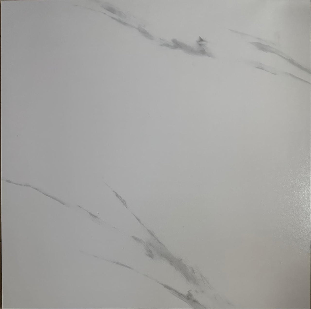 Tile Ceramic 24X24 (60X60CM) #TSP6240 White & Grey Splash