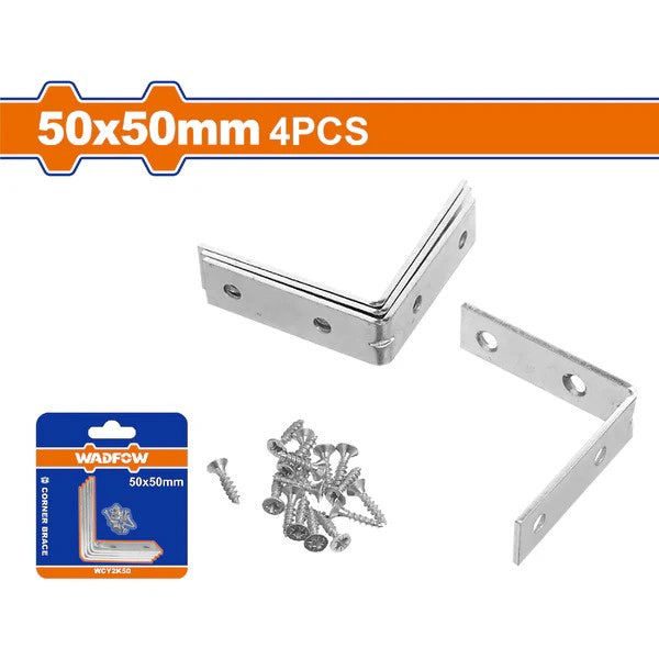 WADFOW Angle Corner Bracket 4PCS Set 50X50MM WCY2K50