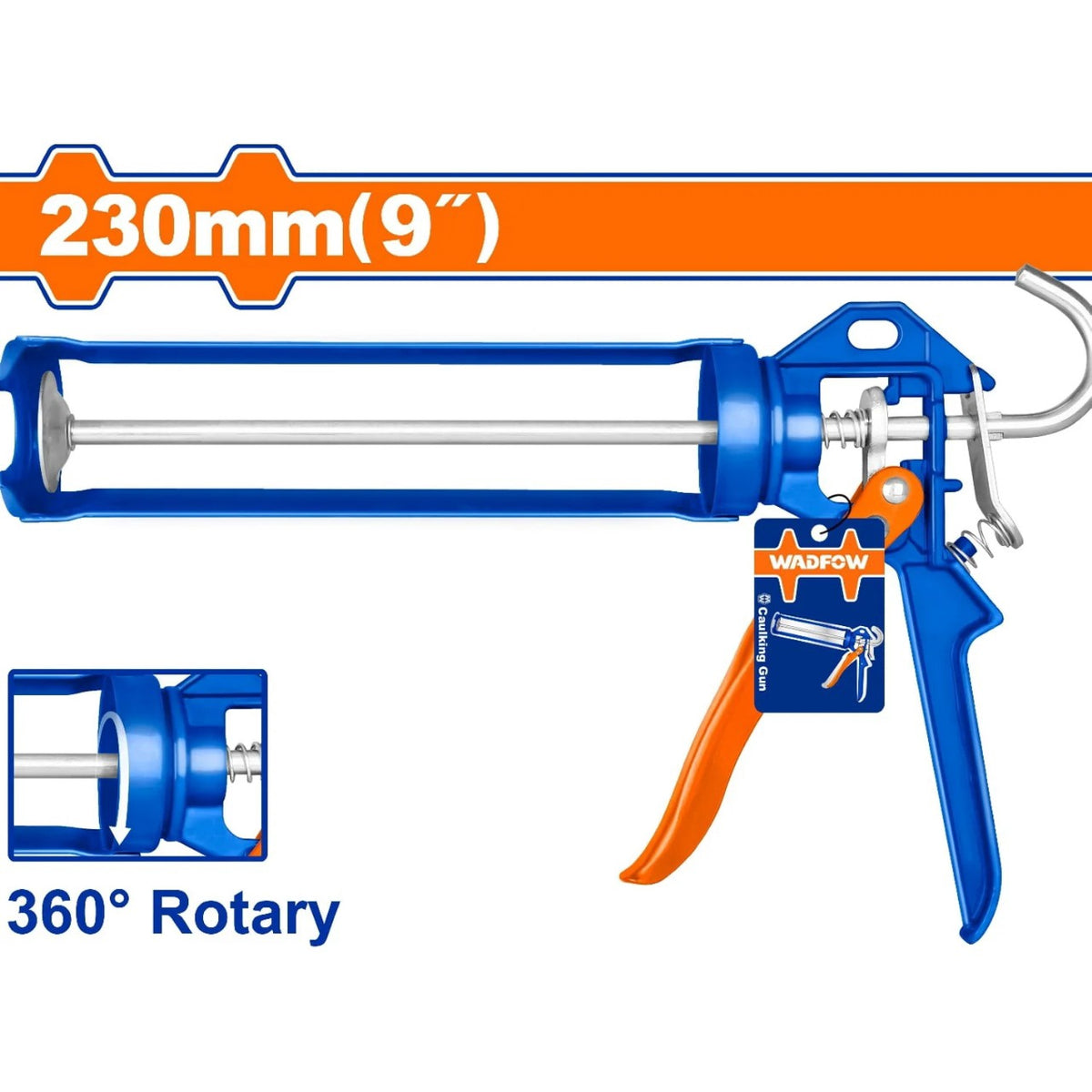 WADFOW Caulking Gun 9" WCG4109 Heavy Duty