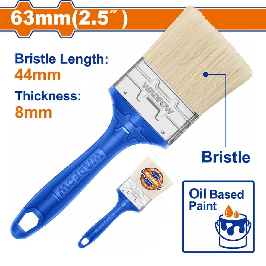 WADFOW Paint Brush 2.5" WPB1925 63MM Plastic Handle