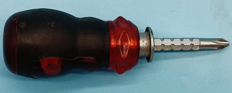 Screwdriver Flat and Star Red Thumb