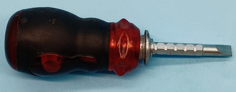Screwdriver Flat and Star Red Thumb