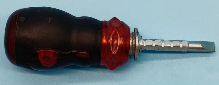 Screwdriver Flat and Star Red Thumb