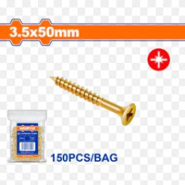 WADFOW Screw Wood 3.5 X 50MM Gold 150PCS Box WXS5912