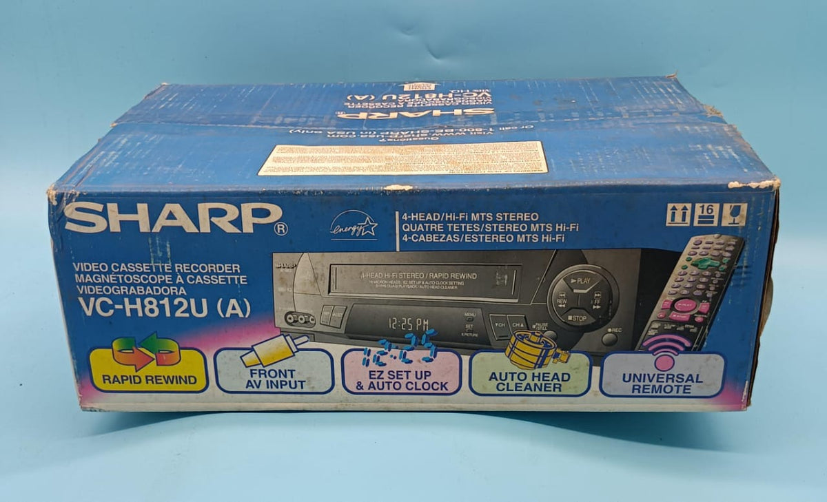 SHARP Vcr 4 Head HI-FI 110V VC-H812
