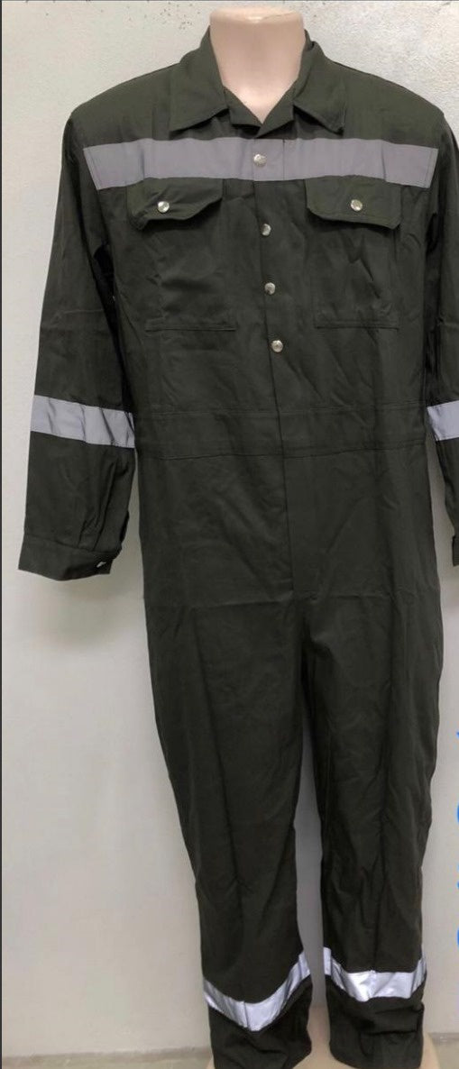 Work Overall Green Long Sleeve Single Reflective 1013-9 / Xl / Xl