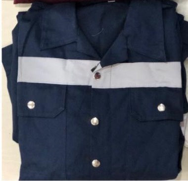 Work Overall Blue Long Sleeve Single Reflective 1013-9 / Xxxl