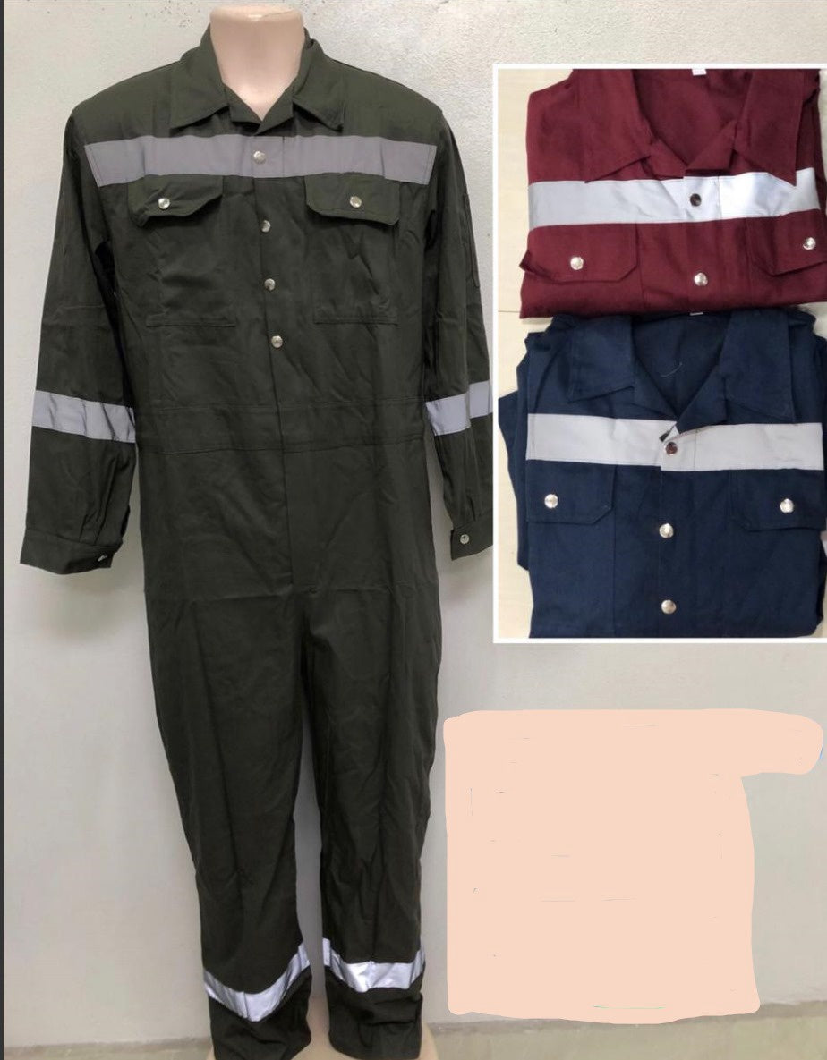 Work Overall Green Long Sleeve Single Reflective 1013-9 / Xl / Xl